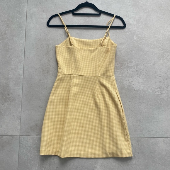 WILFRED YELLOW GINGHAM PRINT DRESS - Picture 7 of 9